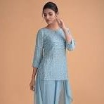 Georgette trending Pakistani Embroidered unstiched White womens suits